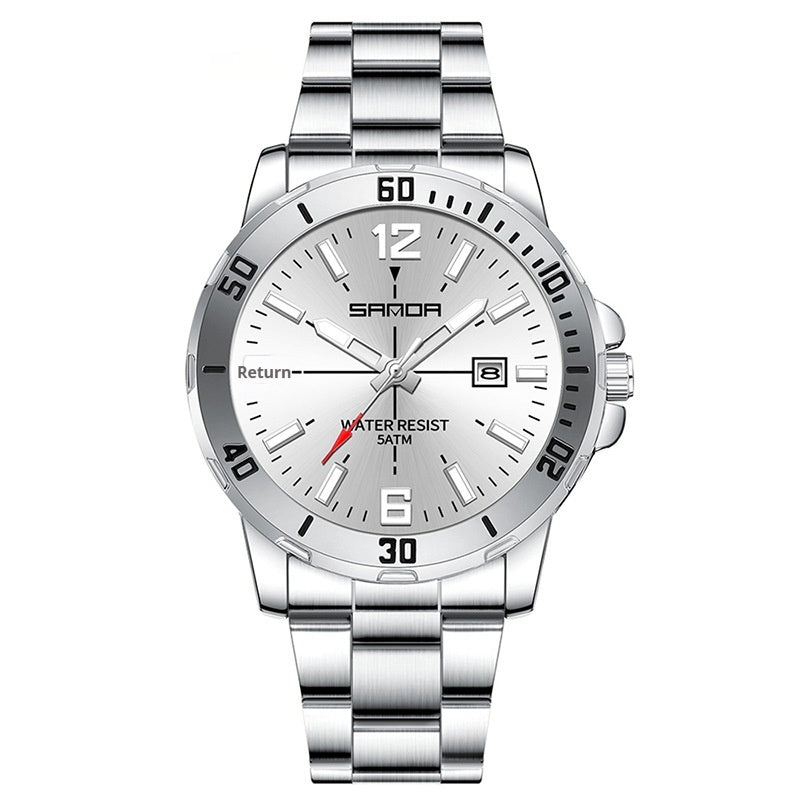 Multifunktionaler wasserdichter Quarzarmband Herren