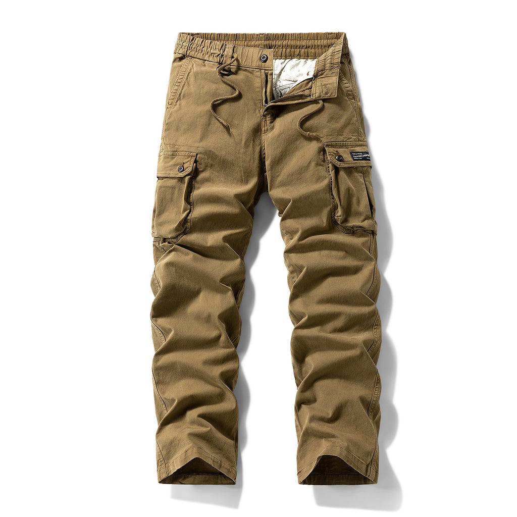Outdoor Loose Straight-Leg Multi-Pocket Freizeithose