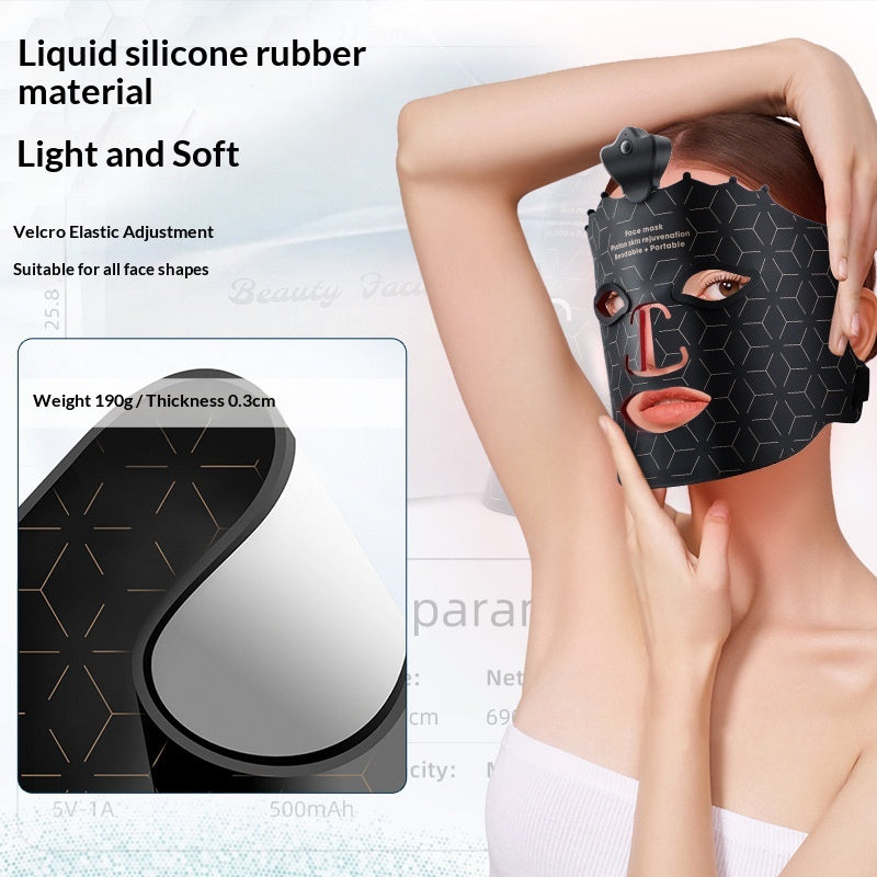 Kabellose LED Silikonmaske für zuhause – Ansicht 7