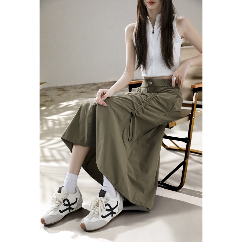 Workwear Chic Midi-Rock mit Tunnelzug – Bild 6 | LuxeStyle