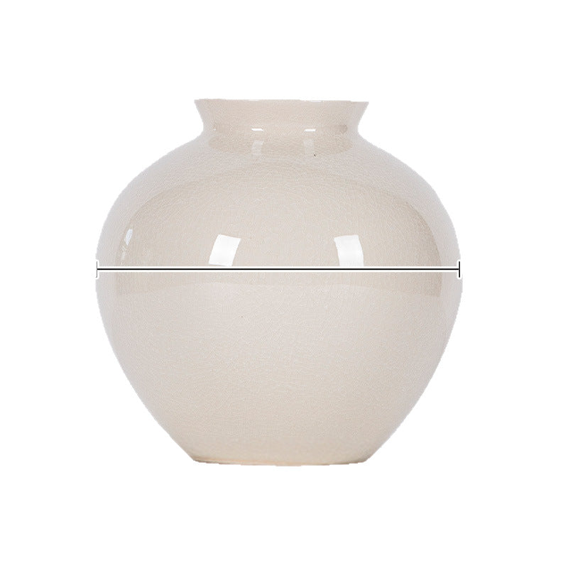Elegante gelbe Keramikvase