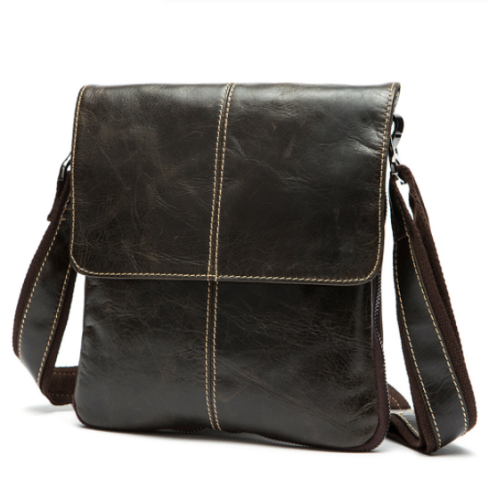 Leder Messenger Bag Hochformat – Bild 4 | LuxeStyle