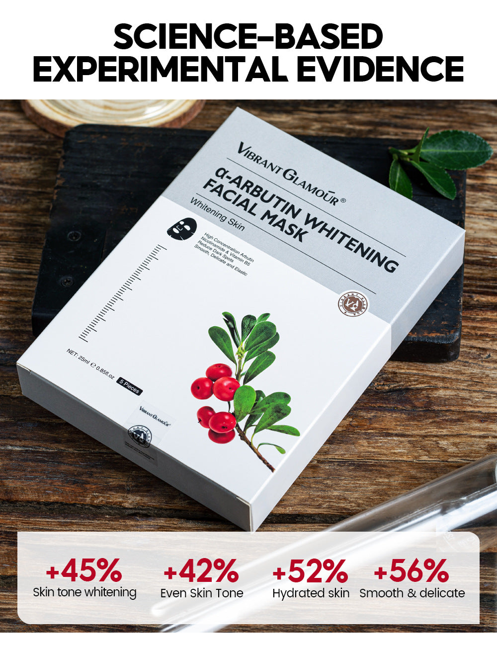 Arbutin Maske 5er-Pack für strahlende Haut · 5 Stück – Bild 2 | LuxeStyle