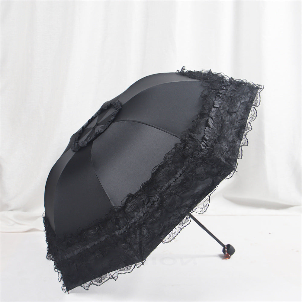 Princess Sonnenschirm mit Spitze