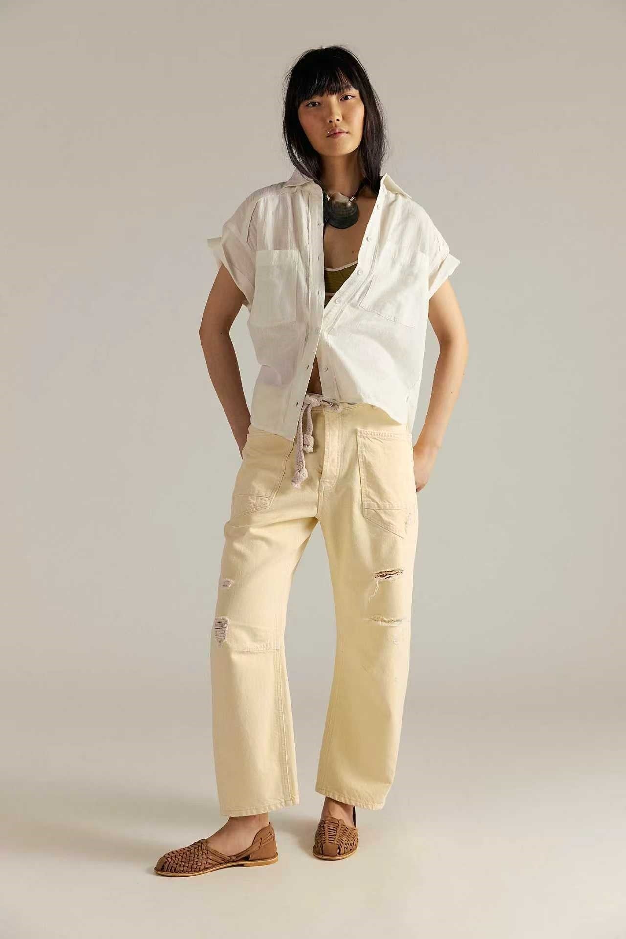 Vintage-Patchwork Jeans