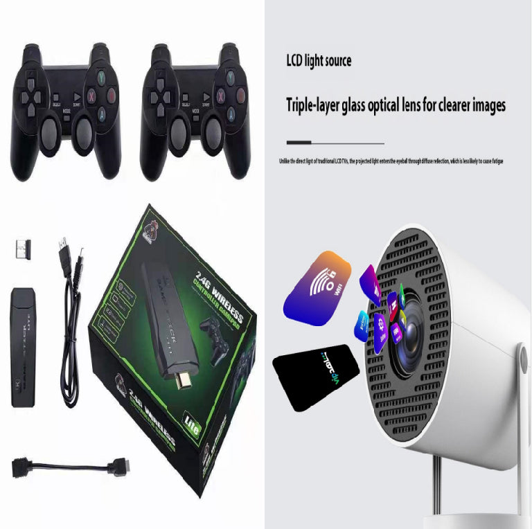 M8 TV Mini HD Wireless Arcade Joystick