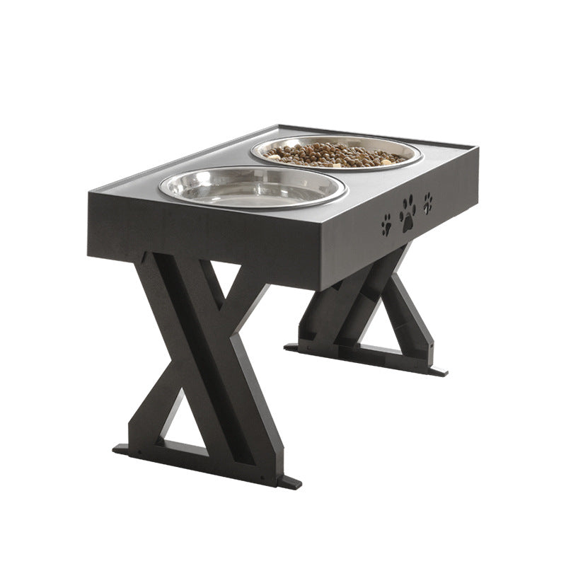 Hunde Futtertisch mit Trinknapf, höhenverstellbar – Bild 7 | LuxeStyle