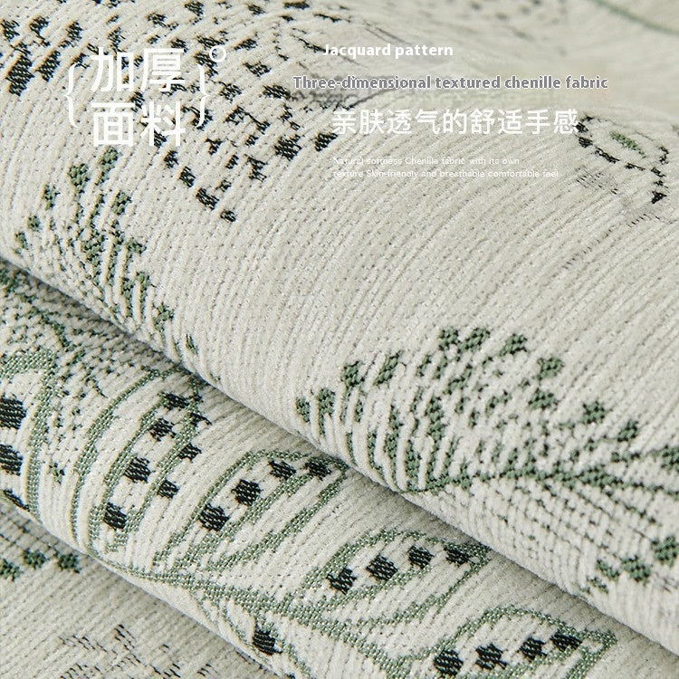 Chenille Sofaüberzug Blumenmuster