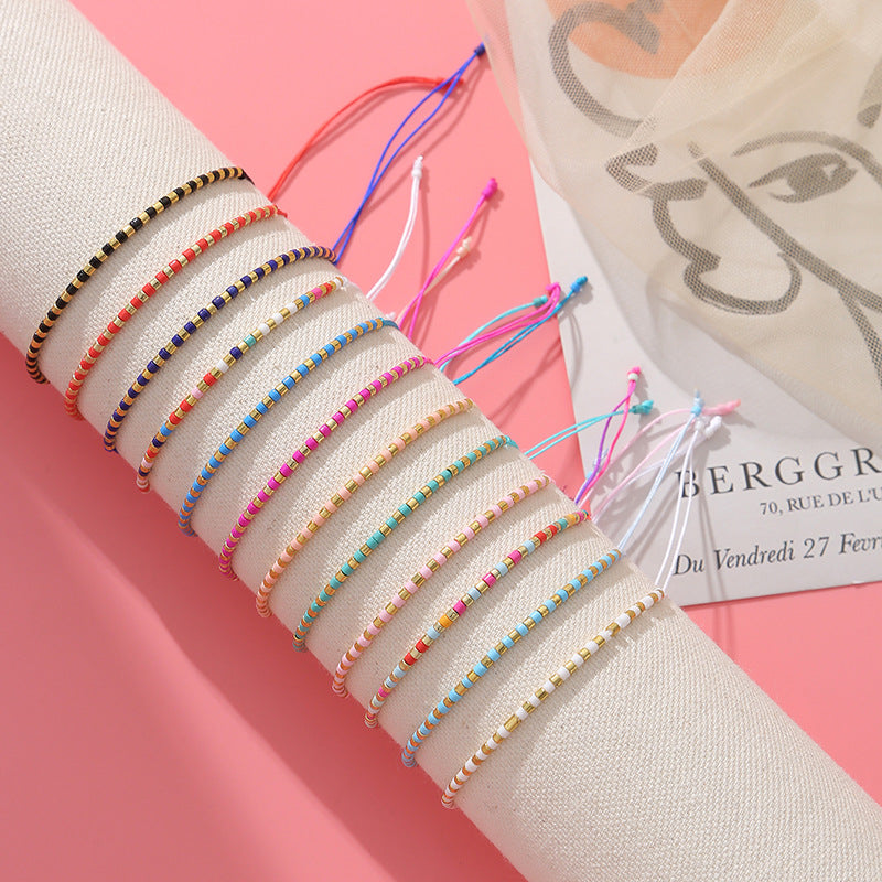 Handgewobenes Reisperlen-Armband (12er-Set)