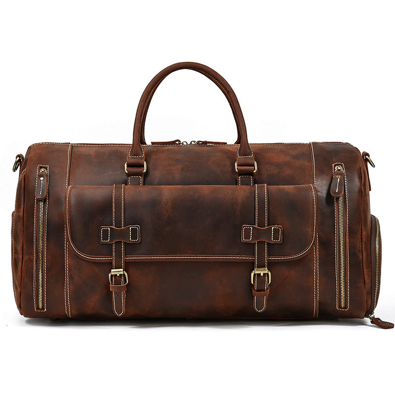 Reisetasche aus pflanzlich gegerbtem Leder