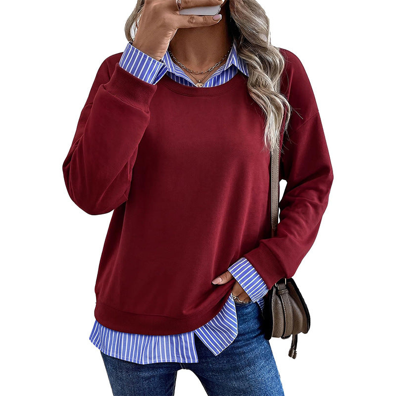 Lässiger Hoodie im Mock-Layering-Look