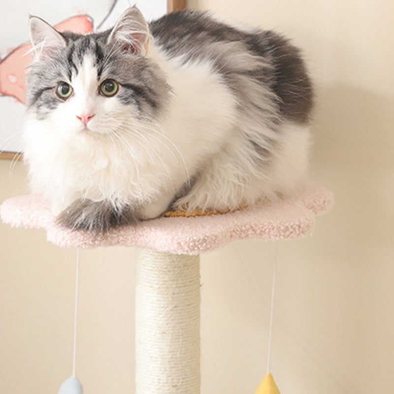 Sisal-Kratzbaum mit Liegefläche für Katzen