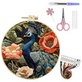 Stickerei-Set Pfau 20 cm Ring – Bild 2 | LuxeStyle