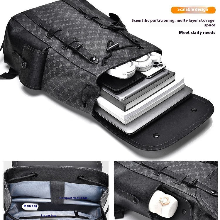 Business-Rucksack mit gebogenem Schultergurt
