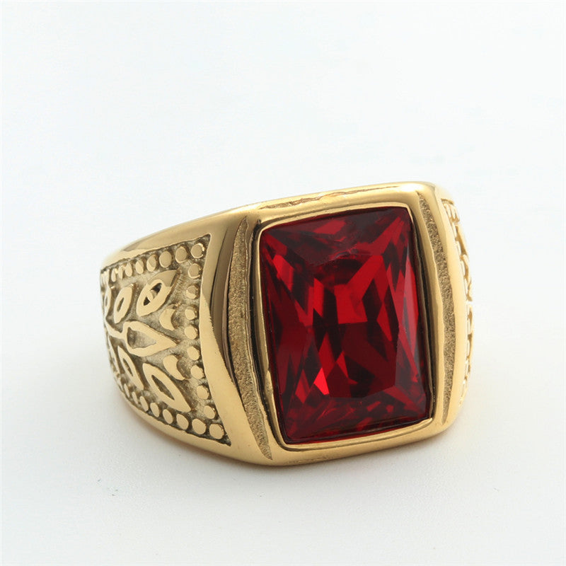 Vintage-Ring mit mehrfarbigen Edelsteinen – Bild 5 | LuxeStyle