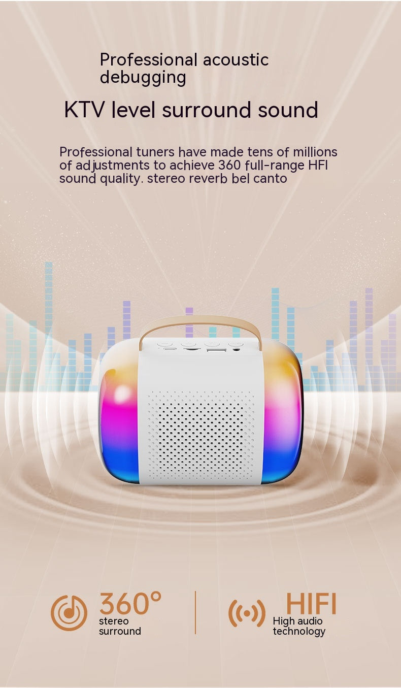 Mini Karaoke Sound Box mit integriertem Bluetooth Mikrofon