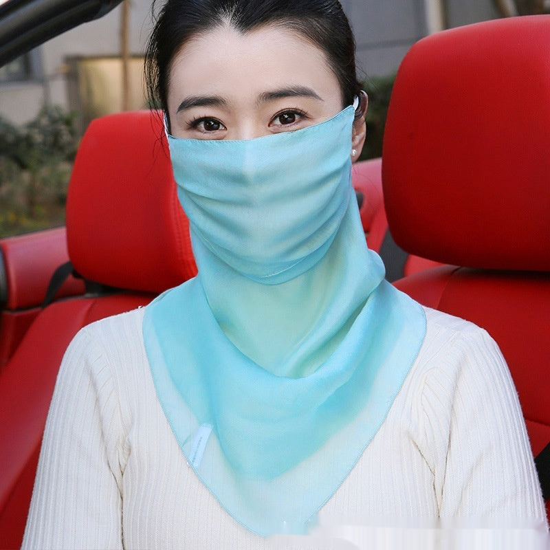 Seidenmaske mit Halsbedeckung für Damen