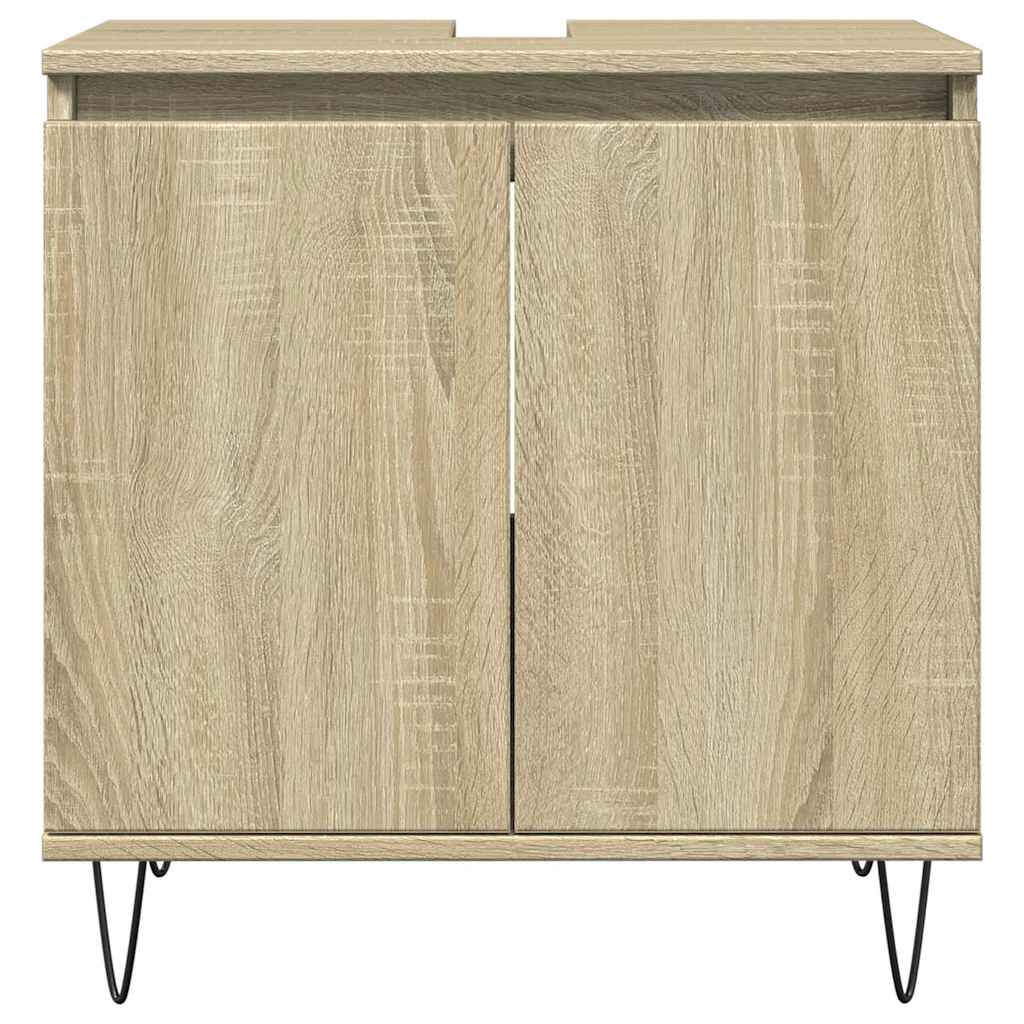 Badezimmerschrank Sonoma Eiche 58x33x60 cm