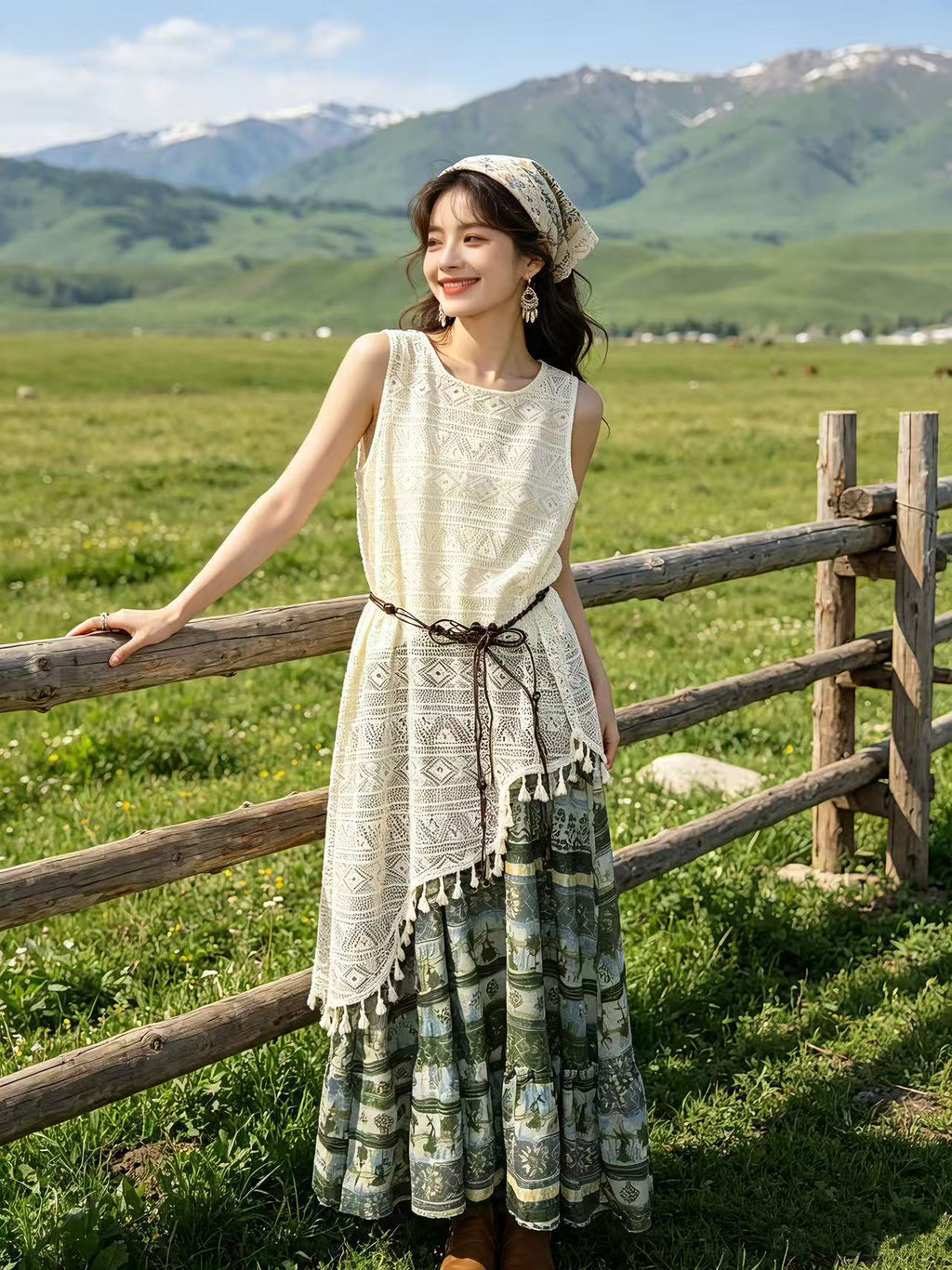 Ärmelloses Casual-Kleid im Ethno-Stil – Bild 3 | LuxeStyle