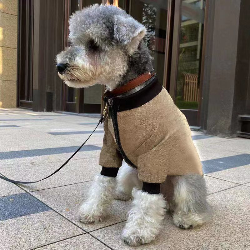 Winterjacke für Haustiere mit Kapuze