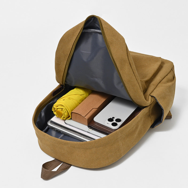 Canvas Rucksack grosse Kapazität – Bild 3 | LuxeStyle