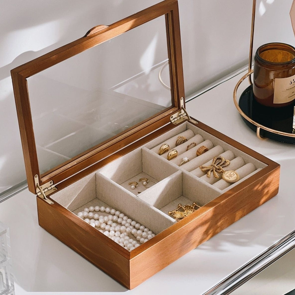 Retro Schmuckbox aus Nussholz – Bild 7 | LuxeStyle
