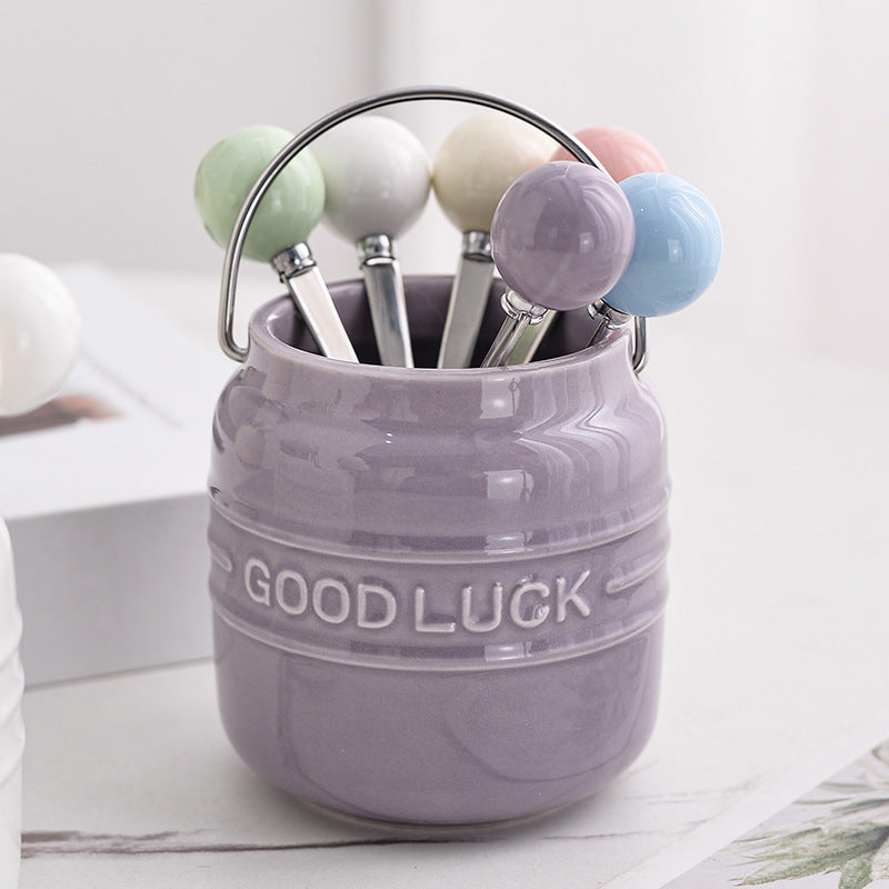 Fruchtgabel-Set mit Aufbewahrungsdose – Bild 4 | LuxeStyle