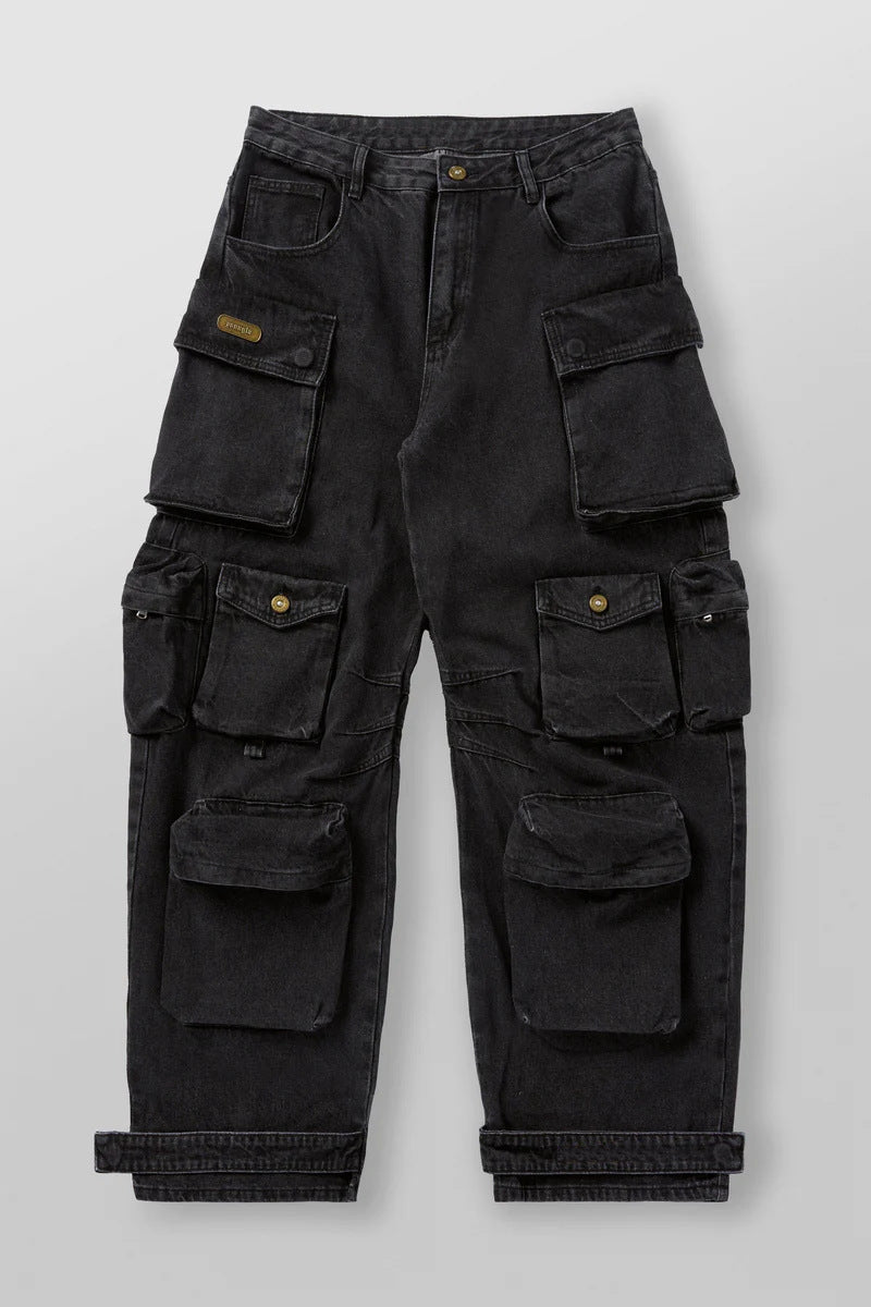 Retro-Style Jeans mit Streifen