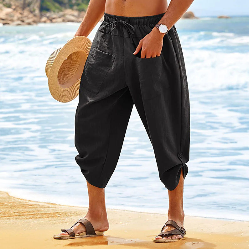 Leinen-Strandshorts für Herren – Bild 7 | LuxeStyle