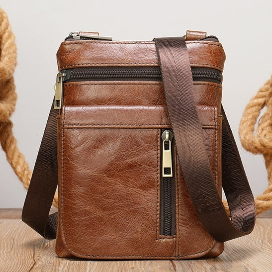 Männer Schultertasche aus Echtleder