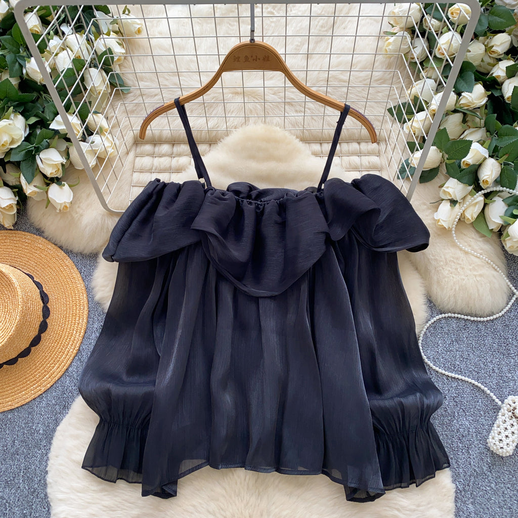 Elegante Chiffon-Cami mit 3D-Effekt