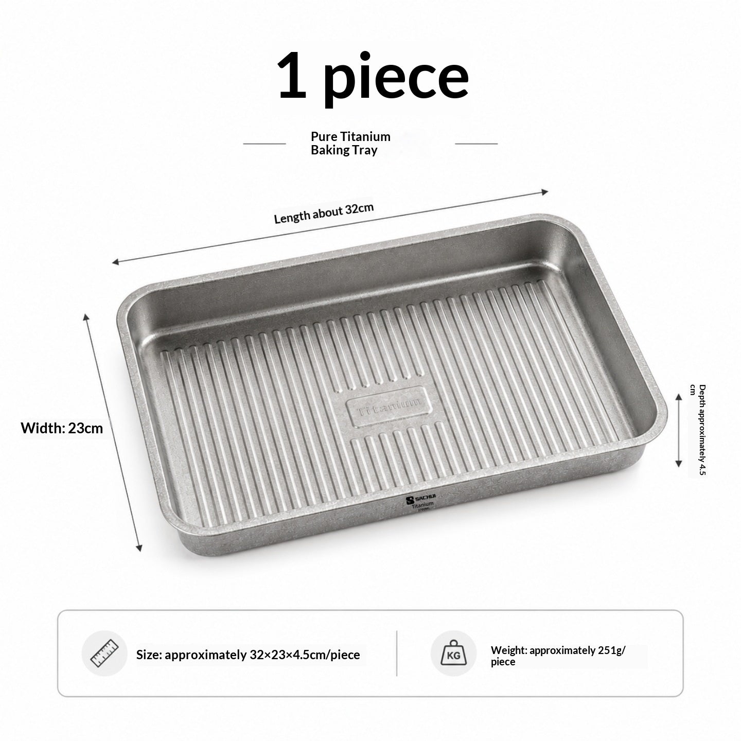 Titan-Ofenform für Fisch (2700 ml)