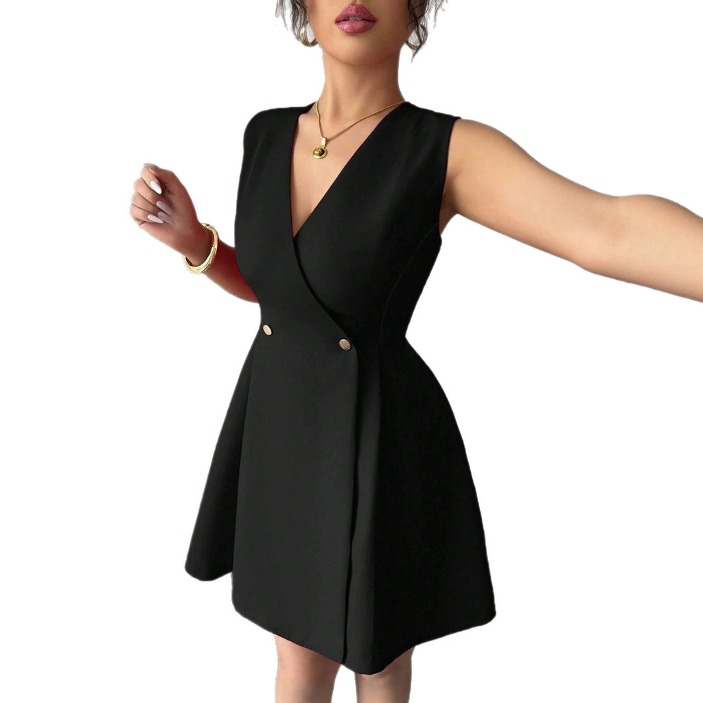 Kleines A-Linien-Kleid mit Buchstabenmuster