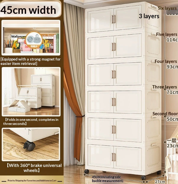 Mehrschichtiger Aufbewahrungs-Schrank