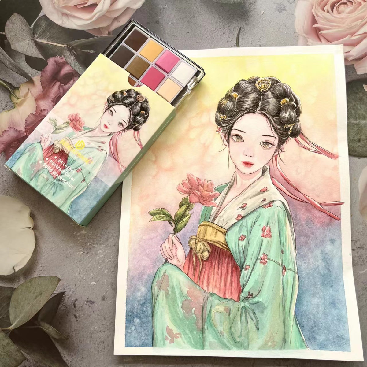 24 Farben hautfarbene Aquarell-Pigmente – Bild 16 | LuxeStyle