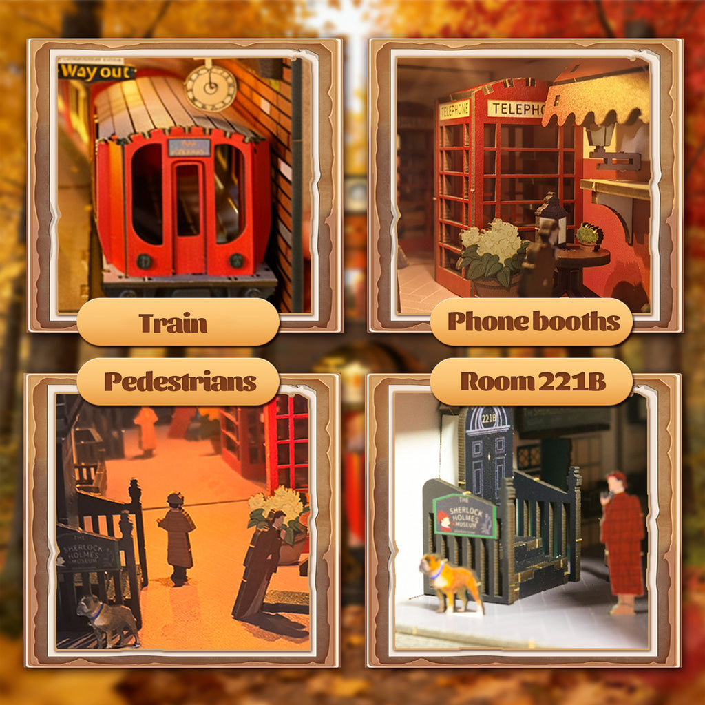 3D Holzpuzzle "Baker Street" mit Beleuchtung