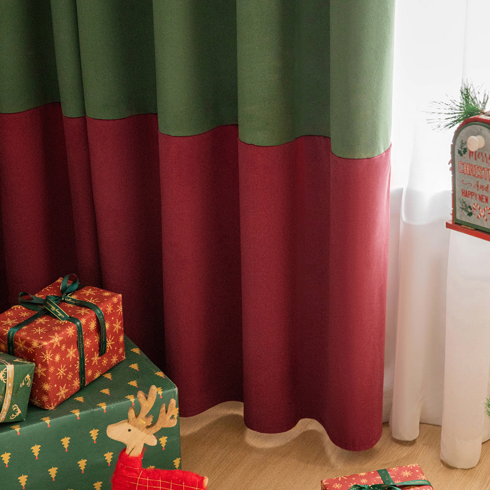 Velour-Vorhang mit Vintage-Stich