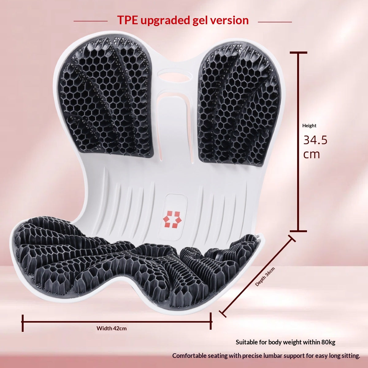 Ergonomisches Lendenkissen für Büro & unterwegs