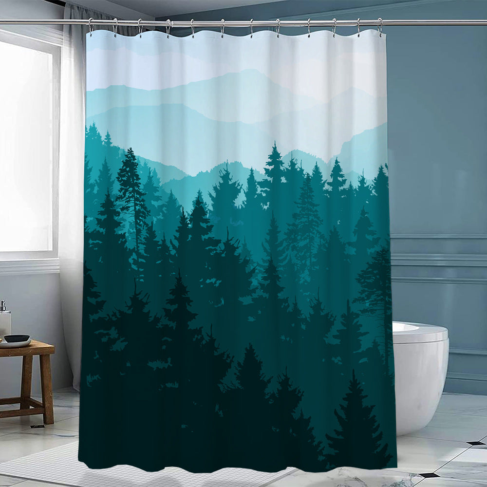 Duschvorhang Polyester mit Haken – Bild 14 | LuxeStyle