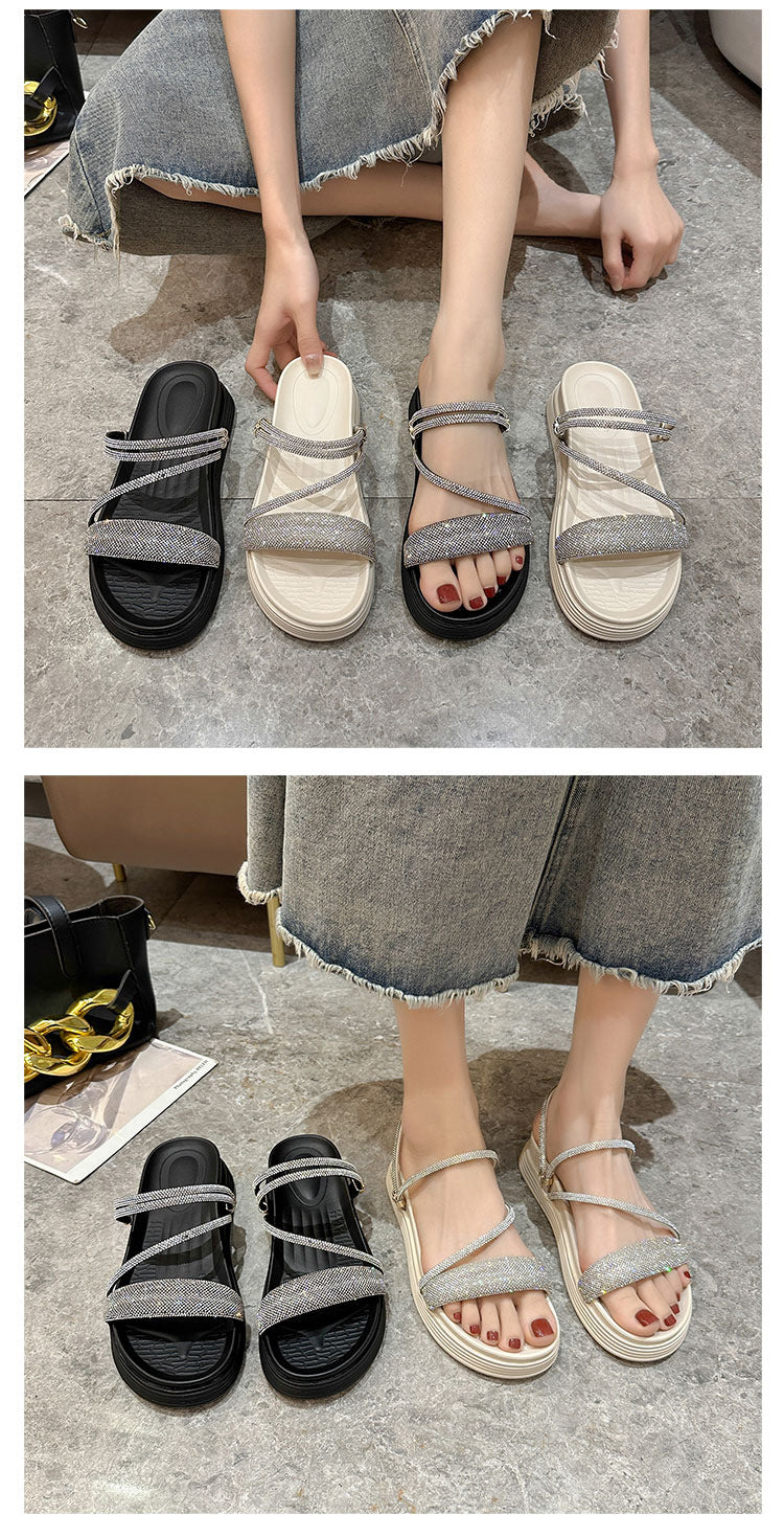 Rhinestone Two-way Sandalen – Bild 13 | LuxeStyle