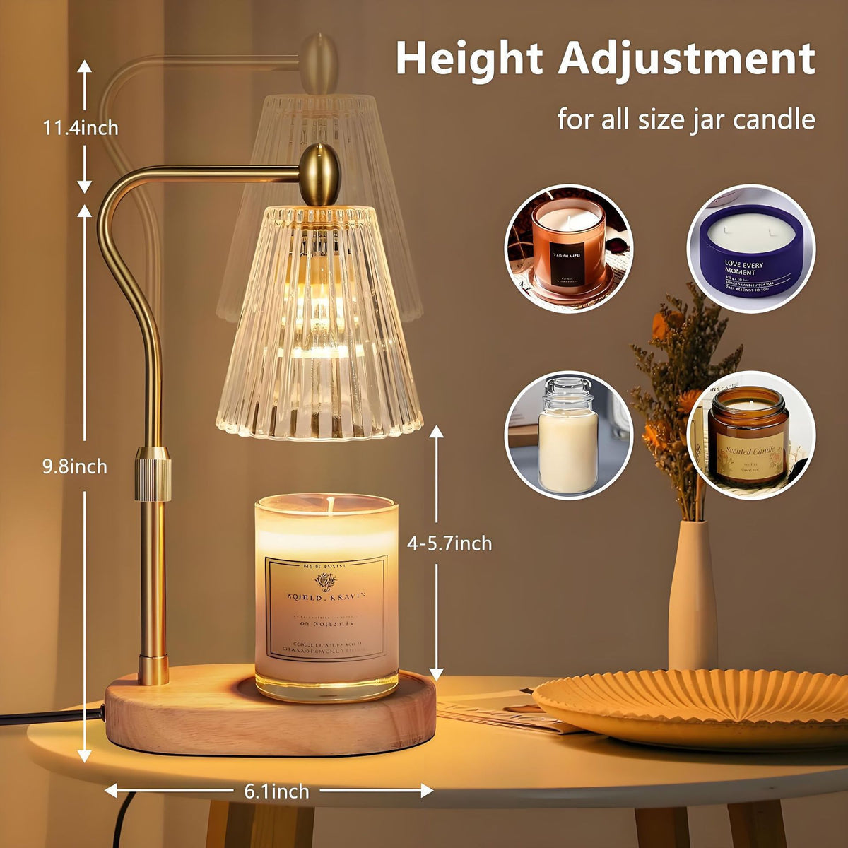 Nachtlicht aus Holz für warme Atmosphäre – Bild 2 | LuxeStyle