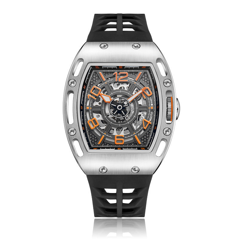 Herrenuhr mit grossem, tonneförmigem Zifferblatt – Bild 3 | LuxeStyle