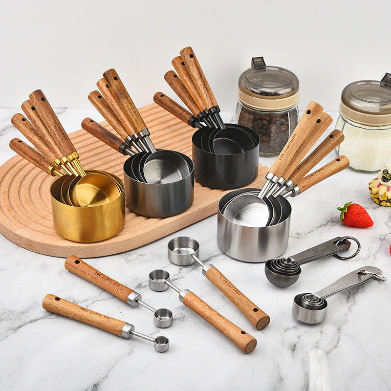8-teiliges Messbecher- und Löffel-Set