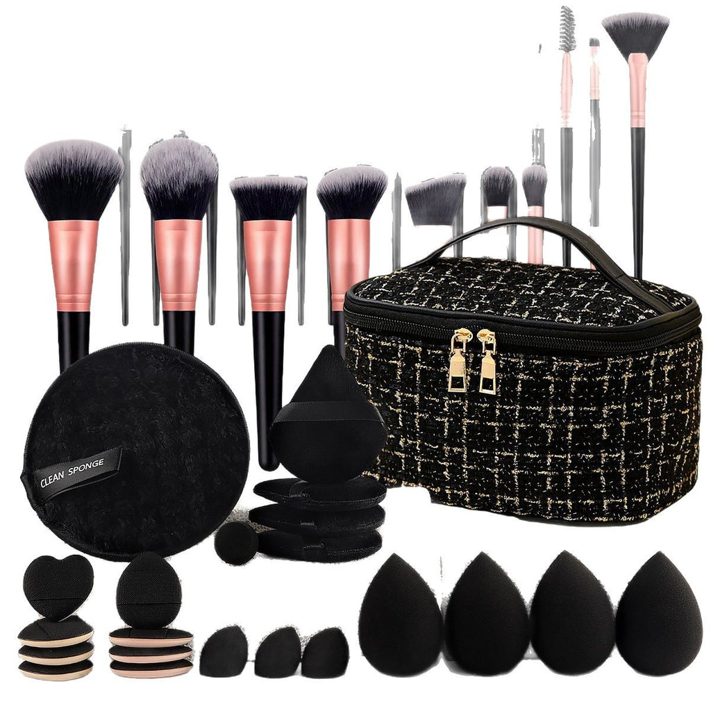 47-teilig Beauty-Set mit Pinsel & Täschchen