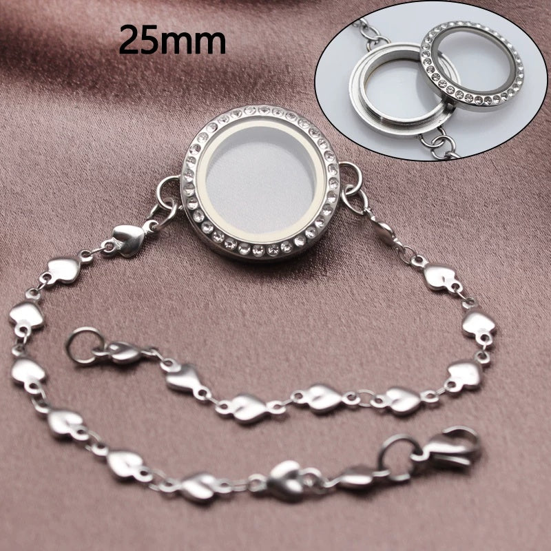 Armband mit doppelter Glasfassung – Bild 8 | LuxeStyle