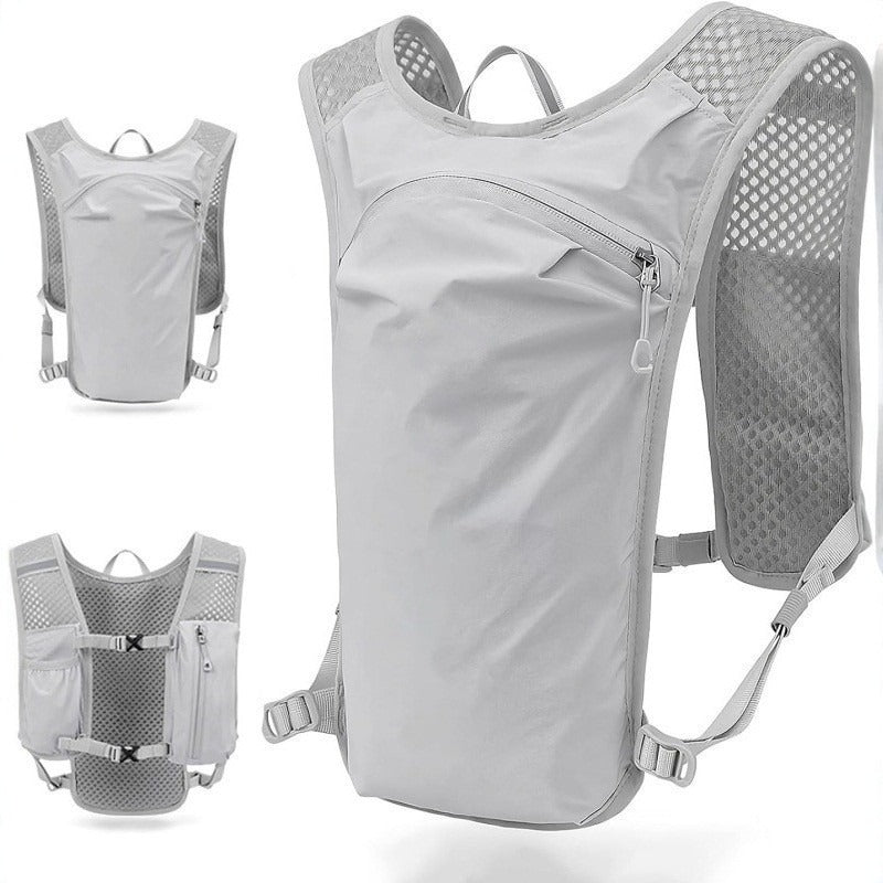 Outdoor-Rucksack mit Laufbeutel, 5L, Nylon, schwarz/ grau – Bild 5 | LuxeStyle