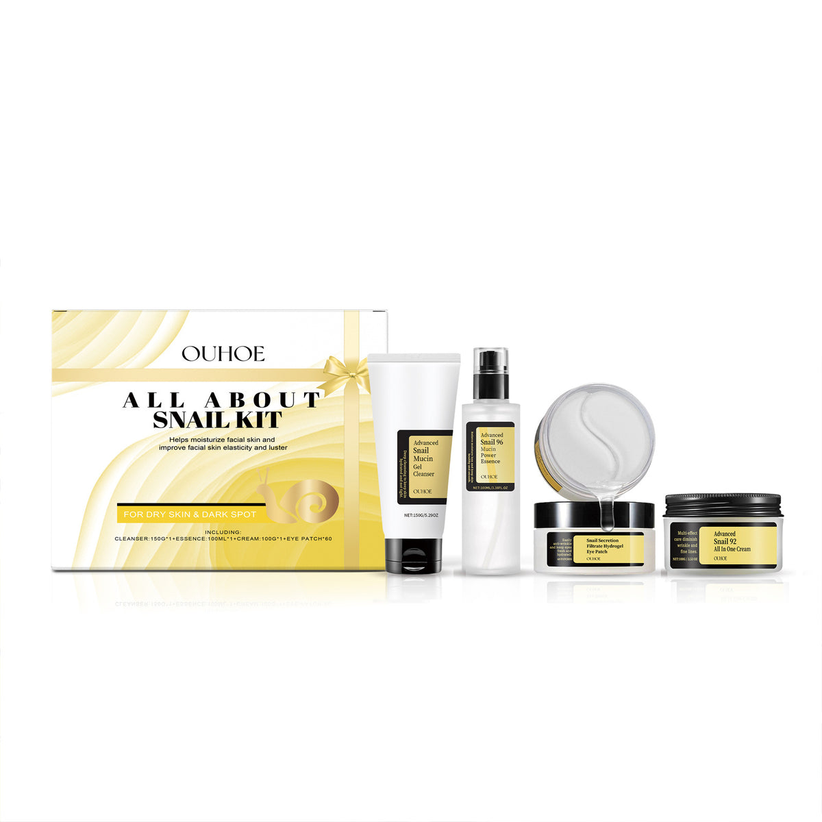 Nährendes Schneckenschleim-Gesichtspflege-Set | LuxeStyle