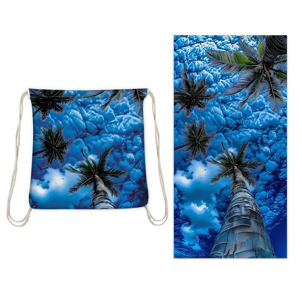 Badetuch mit integriertem Rucksack