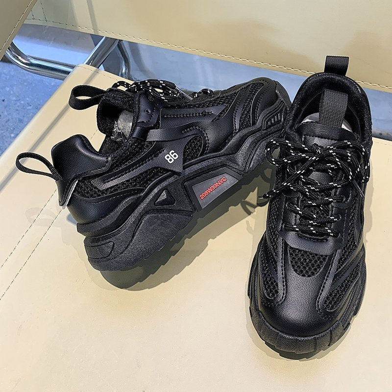 Candy-farbige Plateau-Sneaker für Damen