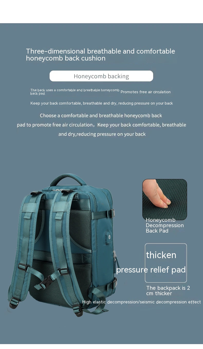 Leichter Nylon-Reiserucksack mit Nass-/Trockenfach